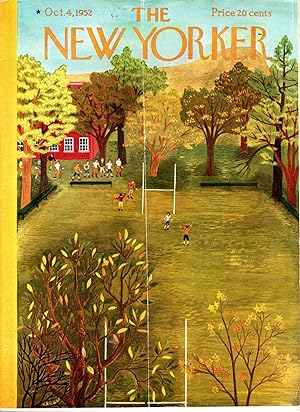 Image du vendeur pour The New Yorker (Magazine) 0ctober 4, 1952 mis en vente par Dorley House Books, Inc.