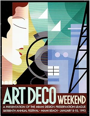 Seller image for ART DECO Weekend - Miami Beach, Florida (16th Annual Festival - January 8-10, 1993) for sale by Manian Enterprises