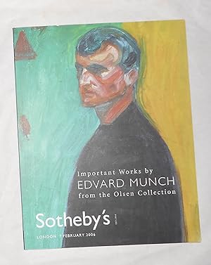 Imagen del vendedor de Important Works by Edvard Munch From the Olsen Collection (Sotheby's, London 7 February 2006 - Auction Catalogue) a la venta por David Bunnett Books