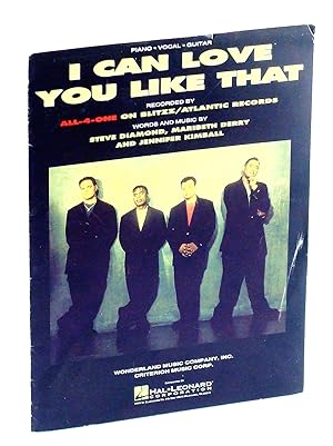 Seller image for I Can Love You like That - Piano Sheet Music With Guitar Chords and Lyrics: As recorded by All-4-One for sale by RareNonFiction, IOBA