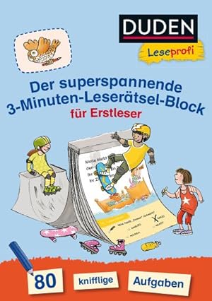 Imagen del vendedor de Duden Leseprofi - Der superspannende 3-Minuten-Lesertsel-Block fr Erstleser a la venta por Wegmann1855