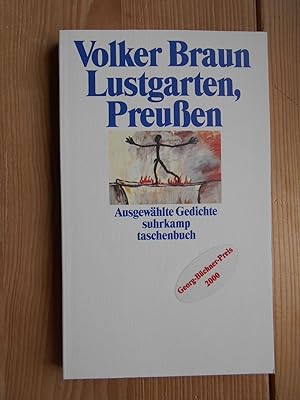 Bild des Verkufers fr Lustgarten, Preussen : ausgewhlte Gedichte. Suhrkamp Taschenbuch ; 3124 zum Verkauf von Antiquariat Rohde