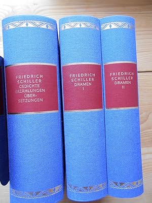 Bild des Verkufers fr Friedrich Schiller (3 Bde.) : Gedichte, Erzhlungen, bersetzungen ; Dramen I ; Dramen II zum Verkauf von Antiquariat Rohde