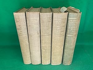Seller image for The Novels of Jane Austen, The text based on collation of the Early Editions, by R W Chapman. With novels Indexes and illustrations from Contemporary Sources, in Five volumes. Third Edition. Volume II missing. + The Works of Jane Austen, Volume VI Minor Work for sale by Eurobooks Ltd