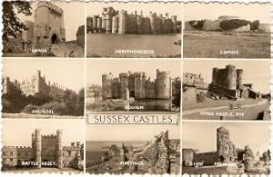 Seller image for Sussex Castles Lewes Herstmoceaux Camber Arundel Bodiam Ypres Rye Battle Abbey Hastiings Pevensey for sale by Postcard Anoraks