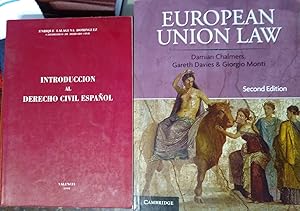 Immagine del venditore per INTRODUCCIN AL DERECHO CIVIL ESPAOL (CON ALGUNOS SUBRAYADOS)+ EUROPEAN UNION LAW Second Edition venduto da Libros Dickens