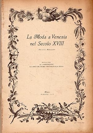 Seller image for La Moda a Venezia nel Secolo XVIII for sale by Messinissa libri