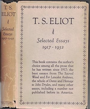 Seller image for Selected Essays: 1917 - 1932 for sale by Crossroad Books