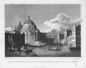 PART OF THE PRINCIPAL CANAL AND THE GRAND CHURCH OF ST. MARKS IN VENICE After W.M. CRAIG,Engraved...