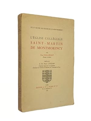 Immagine del venditore per L'glise collgiale Saint-Martin de Montmorency venduto da Librairie Douin