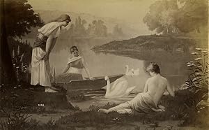 Seller image for Monaco Monte Carlo new casino gambling room Painting old Photo Gilletta 1900 #2 for sale by Bits of Our Past Ltd