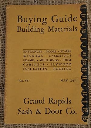 Grand Rapids Sash & Door Co. Buying Guide for Building Materials, May 1937