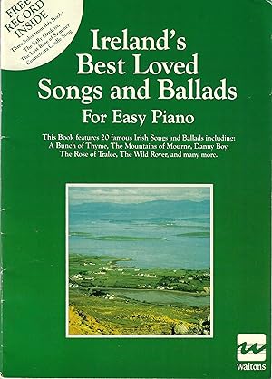 Immagine del venditore per Ireland's Best Loved Songs and Ballads for Easy Piano with Record venduto da Firefly Bookstore
