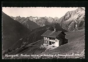 Ansichtskarte Penkenhaus, Berghütte mit Grinberg u. Zemmgrund, Zillertal