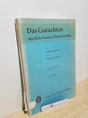 Imagen del vendedor de Das Gutachten des Hals-Nasen-Ohren-Arztes a la venta por Roland Antiquariat UG haftungsbeschrnkt
