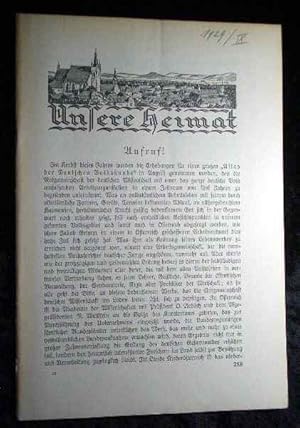 Bild des Verkufers fr Unsere Heimat. - Neue Folge Jahrgang II., 1929, Nr. 9 - Monatsblatt des Vereines fr Landeskunde und Heimatschutz von Niedersterreich und Wien. zum Verkauf von Roland Antiquariat UG haftungsbeschrnkt