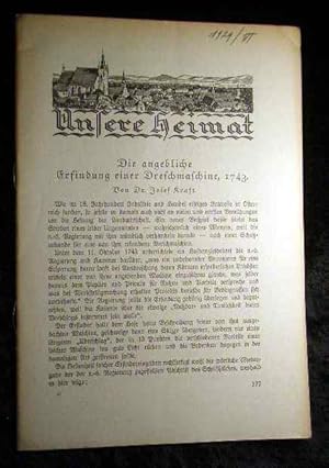 Imagen del vendedor de Unsere Heimat. - Neue Folge Jahrgang II., 1929, Nr. 6 - Monatsblatt des Vereines fr Landeskunde und Heimatschutz von Niedersterreich und Wien. a la venta por Roland Antiquariat UG haftungsbeschrnkt