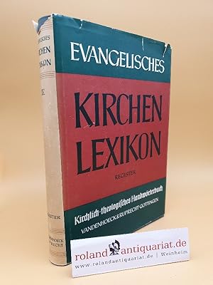 Bild des Verkufers fr Evangelisches Kirchenlexikon. Kirchlich-theologisches Handwrterbuch. Register. zum Verkauf von Roland Antiquariat UG haftungsbeschrnkt