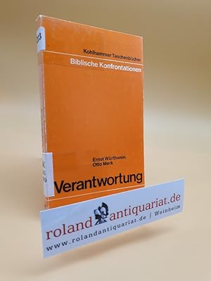 Bild des Verkufers fr Verantwortung (Urban-Kohlhammer Taschenbcher Biblische Konfrontationen) zum Verkauf von Roland Antiquariat UG haftungsbeschrnkt