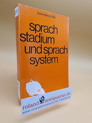 Seller image for Sprachstadium und Sprachsystem for sale by Roland Antiquariat UG haftungsbeschrnkt