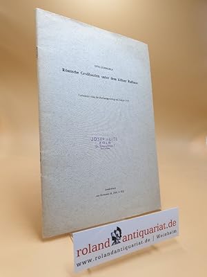 Römische Großbauten unter dem Kölner Rathaus - Vorbericht über die Rathausgrabung des Jahres 1953.