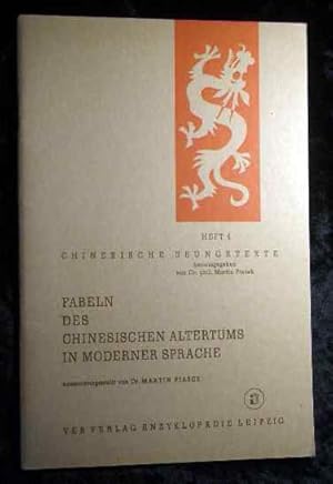 Bild des Verkufers fr Fabeln des chinesischen Altertums in moderner Sprache. Chinesische bungshefte Heft 1. zum Verkauf von Roland Antiquariat UG haftungsbeschrnkt