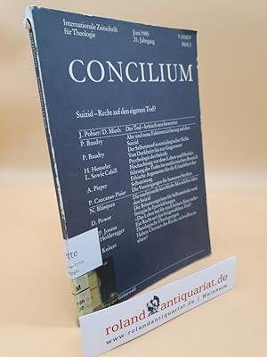 Bild des Verkufers fr Concilium. Heft 5. 21. Jahrgang. 1985. Internationale Zeitschrift fr Theologie. zum Verkauf von Roland Antiquariat UG haftungsbeschrnkt