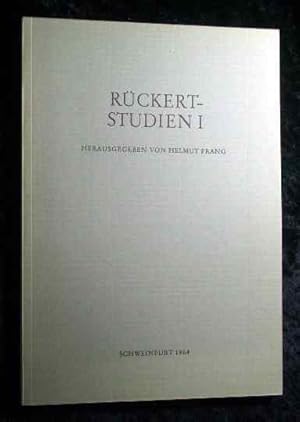 Bild des Verkufers fr Band 1. Rckert-Studien : Jahrbuch der Rckert-Gesellschaft e.V. Im Auftr. d. Rckert-Gesellschaft. Hrsg. von Helmut Prang [Zeitschrift/Serie], 1.1964 - 2.1965: Verffentlichungen des Frdererkreises der Rckert-Forschung e.V.; 3.1974 - 4.1982: Verffentlichungen der Rckert-Gesellschaft e.V. zum Verkauf von Roland Antiquariat UG haftungsbeschrnkt