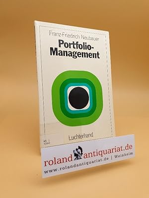 Bild des Verkufers fr Portfolio-Management zum Verkauf von Roland Antiquariat UG haftungsbeschrnkt