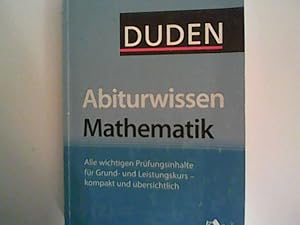 Bild des Verkufers fr Duden Abiturwissen Mathematik zum Verkauf von ANTIQUARIAT FRDEBUCH Inh.Michael Simon