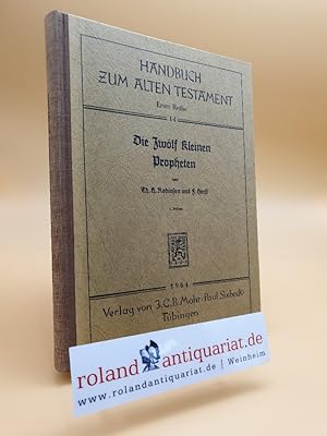 Imagen del vendedor de Die zwlf kleinen Propheten. a la venta por Roland Antiquariat UG haftungsbeschrnkt