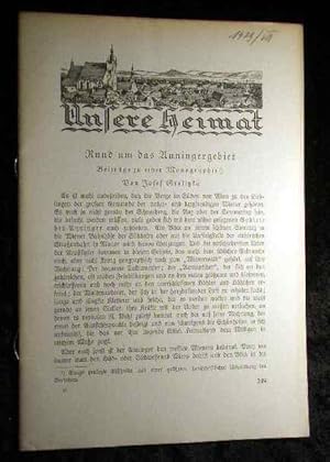 Bild des Verkufers fr Unsere Heimat. - Neue Folge Jahrgang II., 1929, Nr. 8 - Monatsblatt des Vereines fr Landeskunde und Heimatschutz von Niedersterreich und Wien. zum Verkauf von Roland Antiquariat UG haftungsbeschrnkt