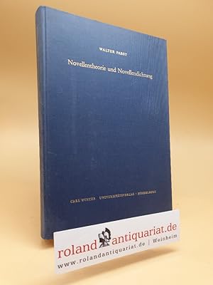 Seller image for Novellentheorie und Novellendichtung. Zur Geschichte ihrer Antinomie in den romanischen Literaturen for sale by Roland Antiquariat UG haftungsbeschrnkt