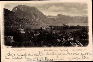 Ansichtskarte / Postkarte Ort Orth Gmunden am Traunsee Oberösterreich, Seeschloss Ort, Villa Prok...