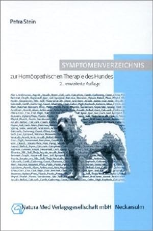 Bild des Verkufers fr Symptomenverzeichnis zur Homopathischen Therapie des Hundes zum Verkauf von Versandantiquariat Felix Mcke