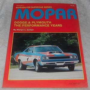 Seller image for Mopar the Performance Years Volume II for sale by Pheonix Books and Collectibles