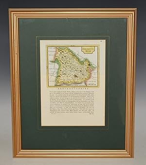 Bild des Verkufers fr Map of Brecknockshire. Original Antique Engraved Hand Coloured Map. With Description of County. Double Sided. zum Verkauf von PROCTOR / THE ANTIQUE MAP & BOOKSHOP