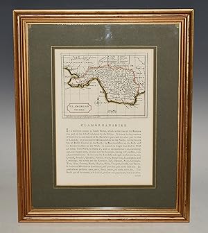 Bild des Verkufers fr Map of Glamorganshire. Original Antique Engraved Hand Coloured Map. With Description of County. Double Sided. zum Verkauf von PROCTOR / THE ANTIQUE MAP & BOOKSHOP