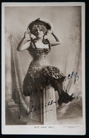 Seller image for Annie Bell Actress Theatre Postcard Vintage 1909 Photo Sydney Wood Darlington for sale by Postcard Anoraks