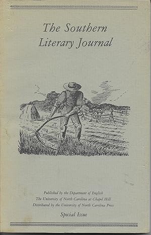 Imagen del vendedor de The Southern Literary Journal: Special Issue a la venta por stephens bookstore