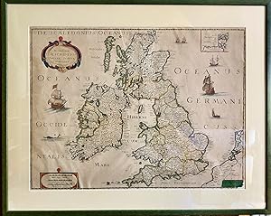 Novissima Descriptio Angliae, Scotiae et Hiberniae. Map of the British Isles