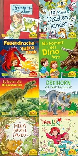 Seller image for Pixi-8er-Set 279: Dinos und Drachen bei Pixi (8x1 Exemplar) for sale by Wegmann1855
