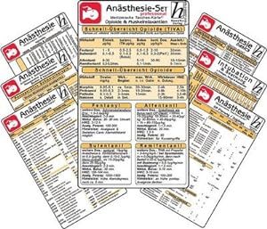Immagine del venditore per Ansthesie Karten-Set -professional- ( 7er-Set ) - Medizinische Taschen-Karte venduto da Wegmann1855