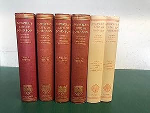 Seller image for BOSWELL'S LIFE OF JOHNSON Together with Boswell's Journal of a Tour to the Hebrides and Johnson's Diary of a Journey Into North Wales - in Six Volumes for sale by Old Hall Bookshop, ABA ILAB PBFA BA