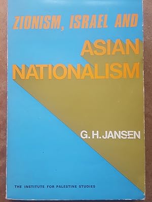 Immagine del venditore per Zionism, Israel and Asian Nationalism venduto da Homeless Books