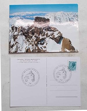 Capanna "Regina Margherita" sul Monte Rosa - mt. 4559 - il rifugio alpino più alto d'Europa -. (A...