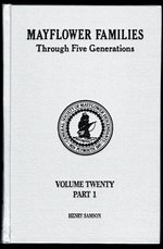 Seller image for Mayflower Families Through Five Generations, Vol. 20, Part 1: Descendants of the Pilgrims Who Landed at Plymouth, Mass. December 1620 for sale by Mom's Resale and Books