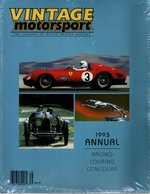 Image du vendeur pour VINTAGE MOTORSPORT- THE JOURNAL OF MOTOR RACING HISTORY-1993 ANNUAL - RACING -TOURING- CONCOURS mis en vente par Mom's Resale and Books