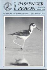 Bild des Verkufers fr Volume 61 No.4 The Passenger Pigeon Journal Of The Wisconsin Society For Ornithology Including Spring Hawk Watching On Chequamegon Bay, Lake Superior zum Verkauf von Mom's Resale and Books