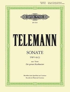 Seller image for Sonata in C Form 'Getreuen Musikmeister' : For Recorder (Flute, Violin) and Basso Continuo for sale by Smartbuy